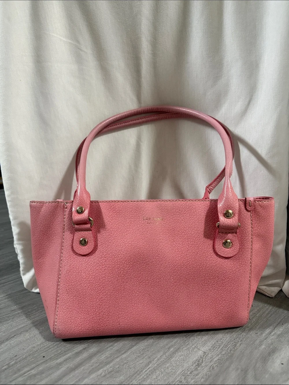 kate spade Pink Pebbled Leather Shoulder Bag